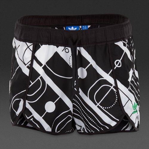 Adidas Originals Track Shorts White / Black for Women